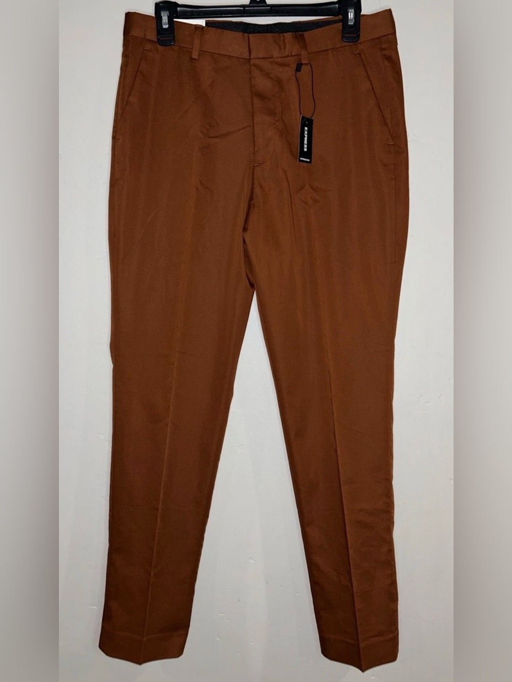EXPRESS MENS EXTRA SLIM FIT STRETCH DRESS SUIT PANTS BROWN Sz 30X32 NWT